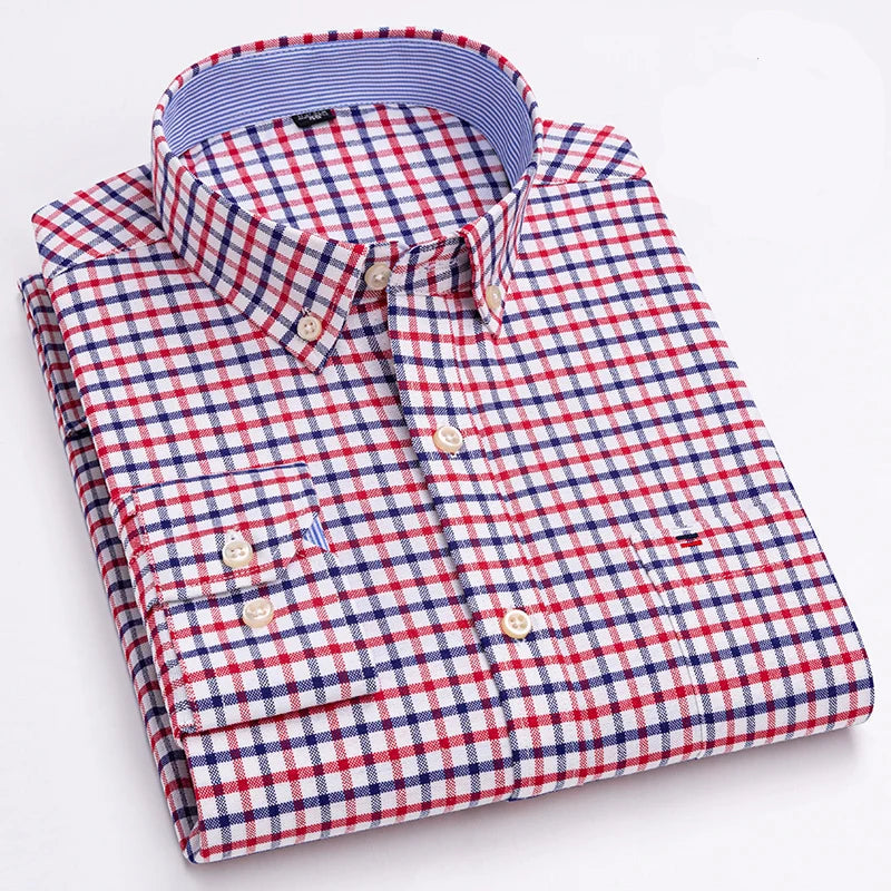 Camisa-Masculina-Xadrez-Tricolor