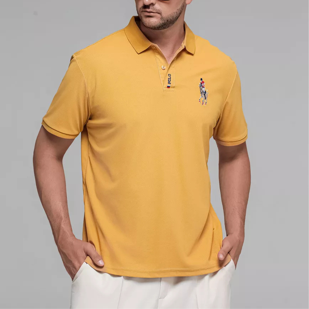 Camisa Polo Masculina Portuga Amarela