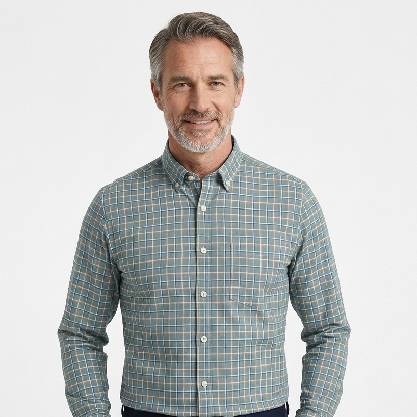 Camisa Masculina Xadrez Montana Manga Longa