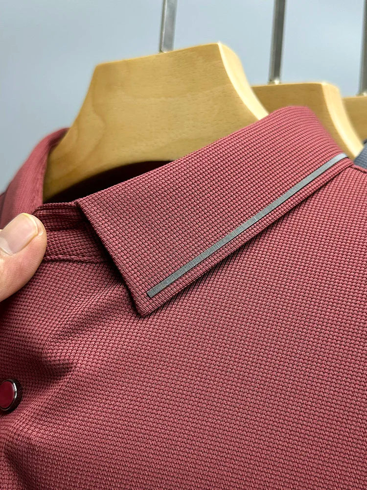 camisa masculina polo detalhe nas golas