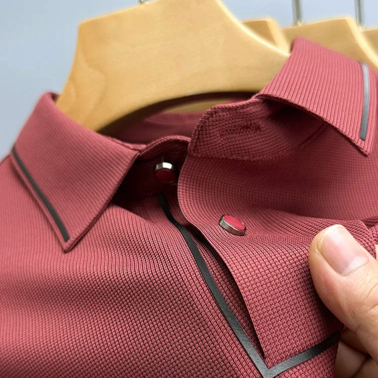 camisa masculina polo detalhe nos botões