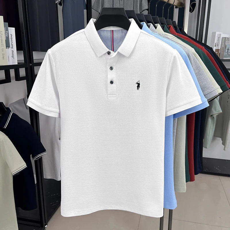 camisa polo branca masculina