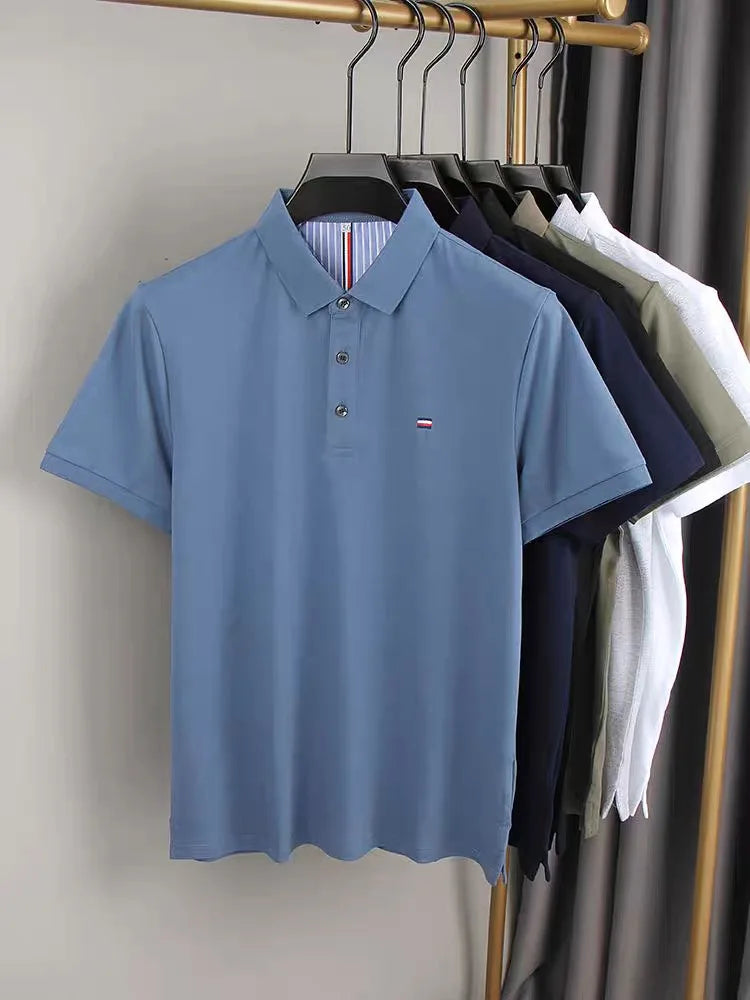 camisa polo masculina azul 2