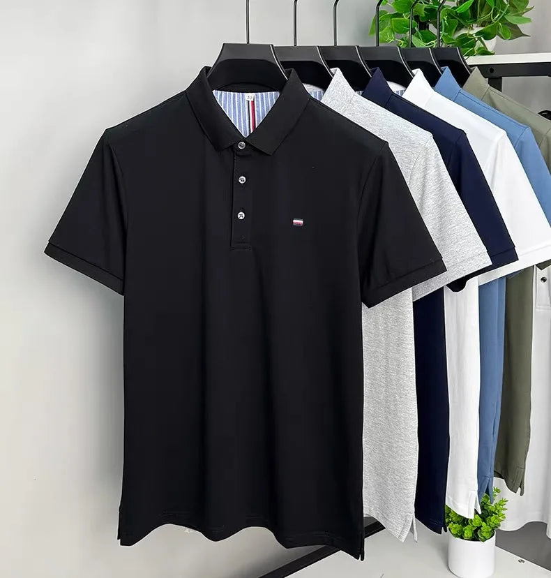 camisa polo masculina preta 3