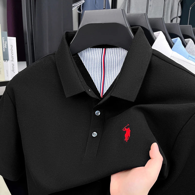 camisa polo masculina preta