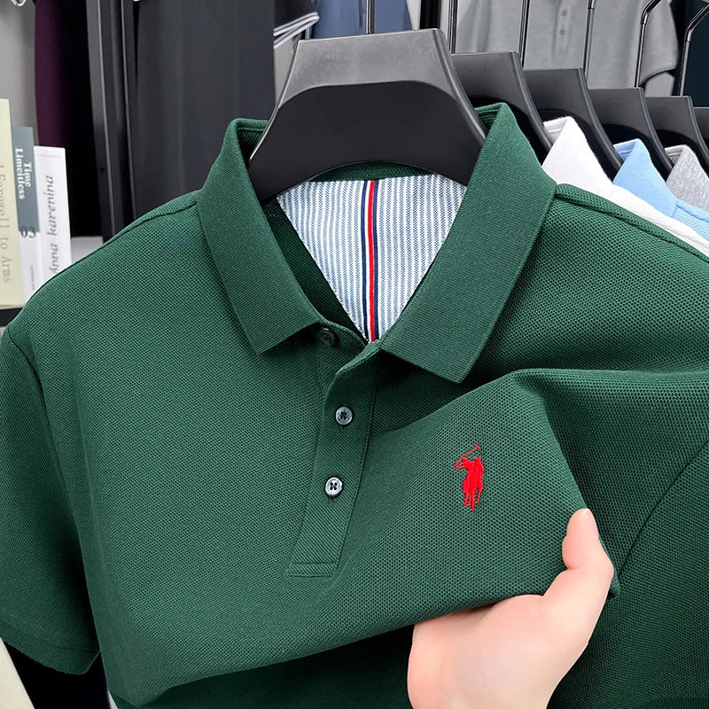 camisa polo masculina verde