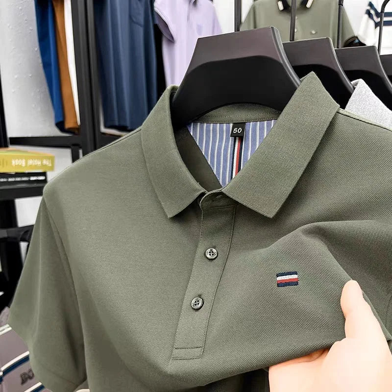 camisa polo masculina verde militar