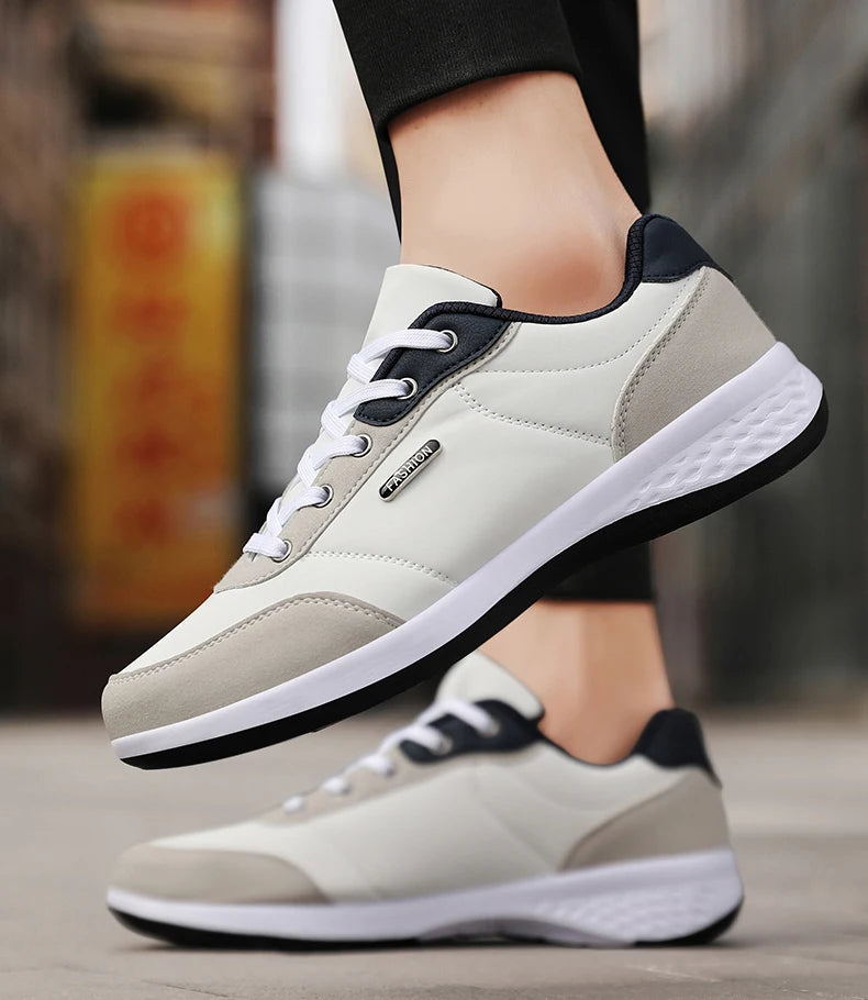 tenis masculino branco 3 detalhes