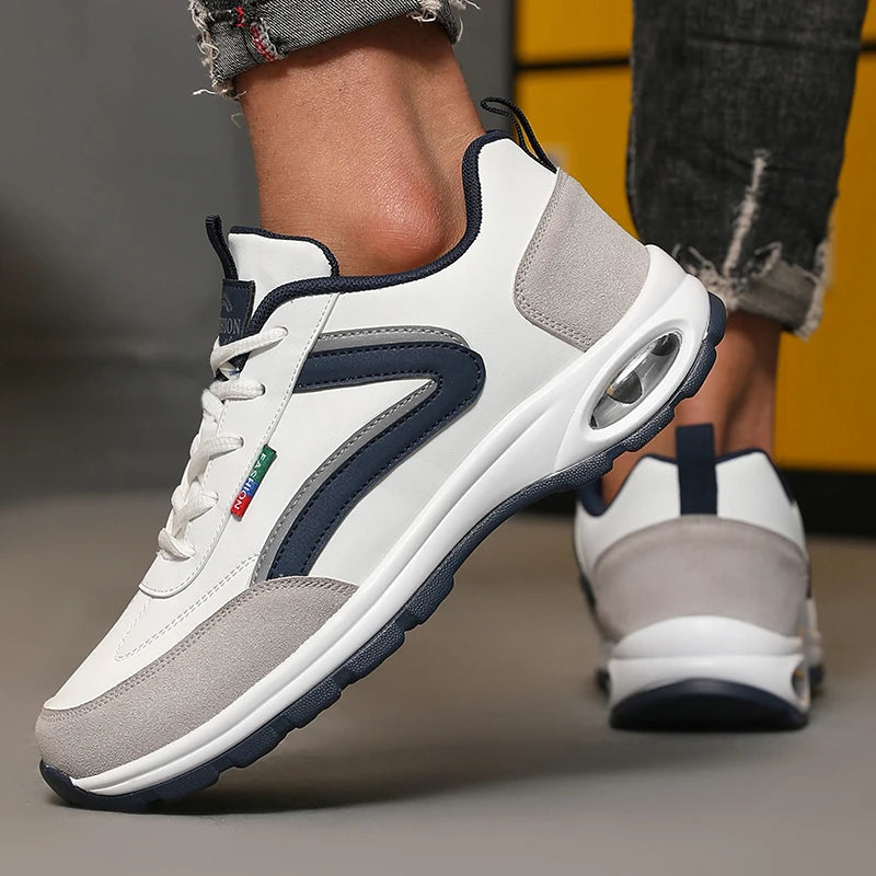 tenis masculino branco detalhes