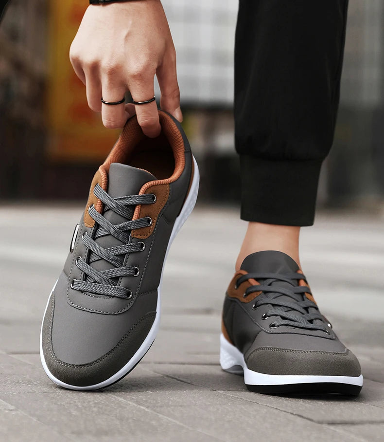 tenis masculino cinza detalhes