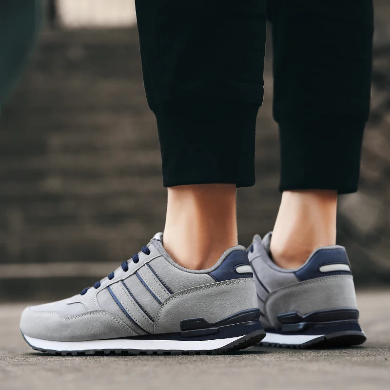 tenis santore masculino cinza detalhes3