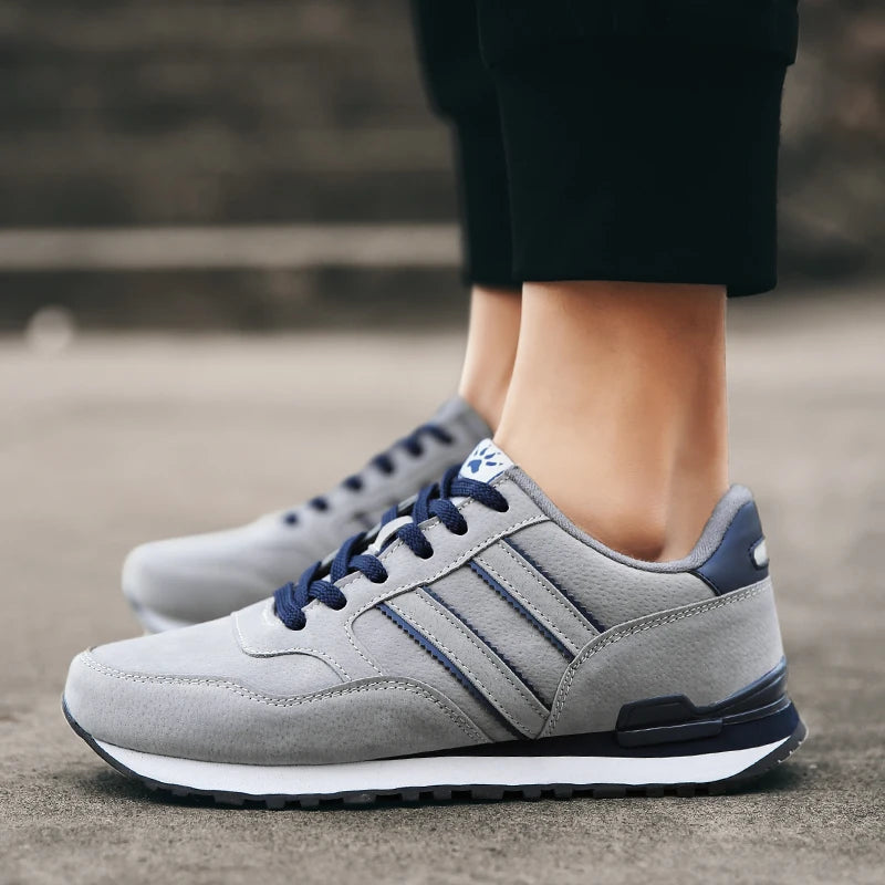 tenis santore masculino cinza detalhes4