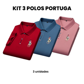 Compre 2 Leve 3 - Camisa Masculina Polo Portuga