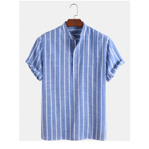 Camisa Casual Masculina Sinerg Frente Azul