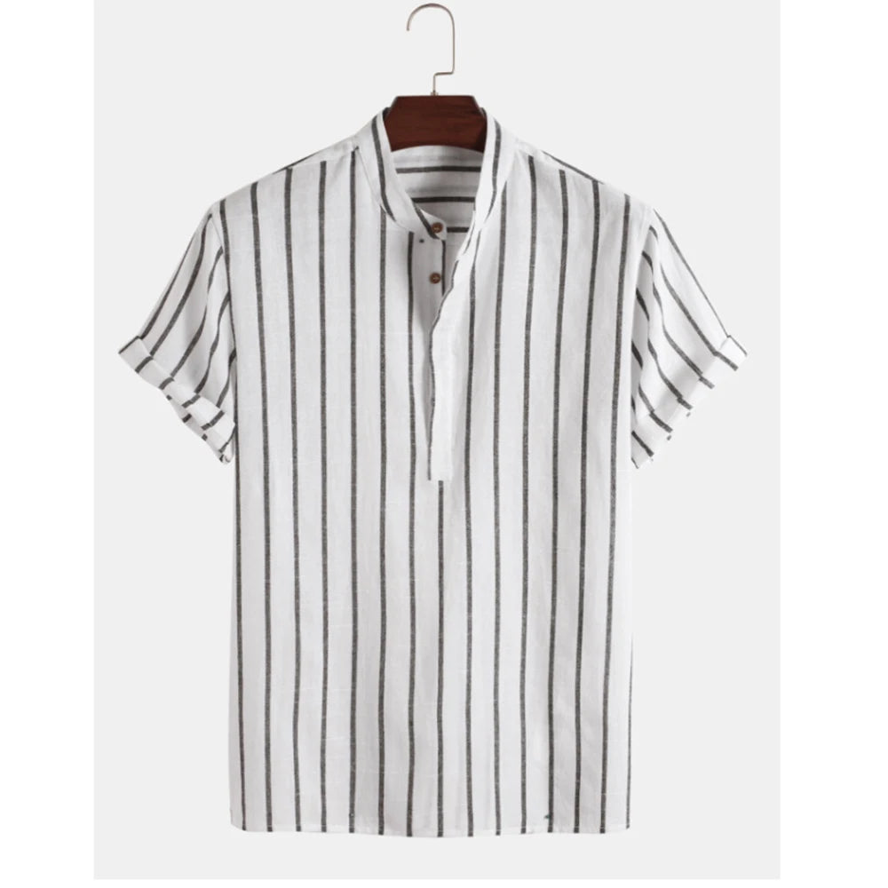 Camisa Casual Masculina Sinerg Frente Branca