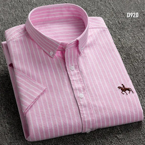 Camisa Masculina Listrada Rosa