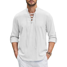 Camisa de Linho Masculina Lagunas Banca