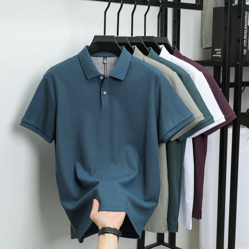 camisa polo masculina azul marinho