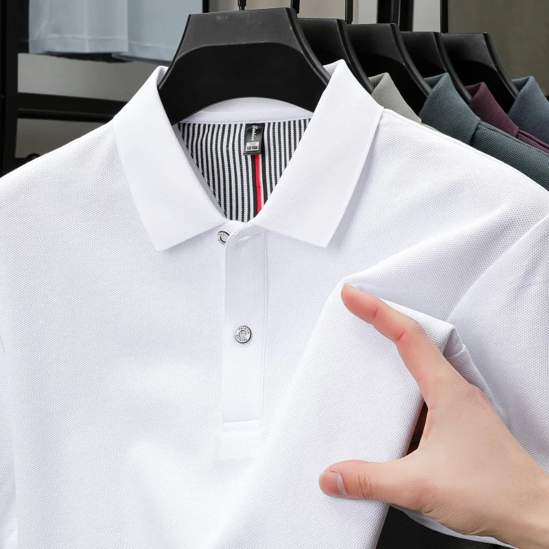camisa polo masculina branca