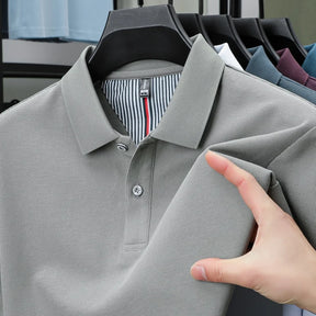 camisa polo masculina cinza