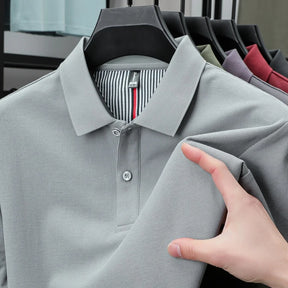 camisa polo masculina cinza