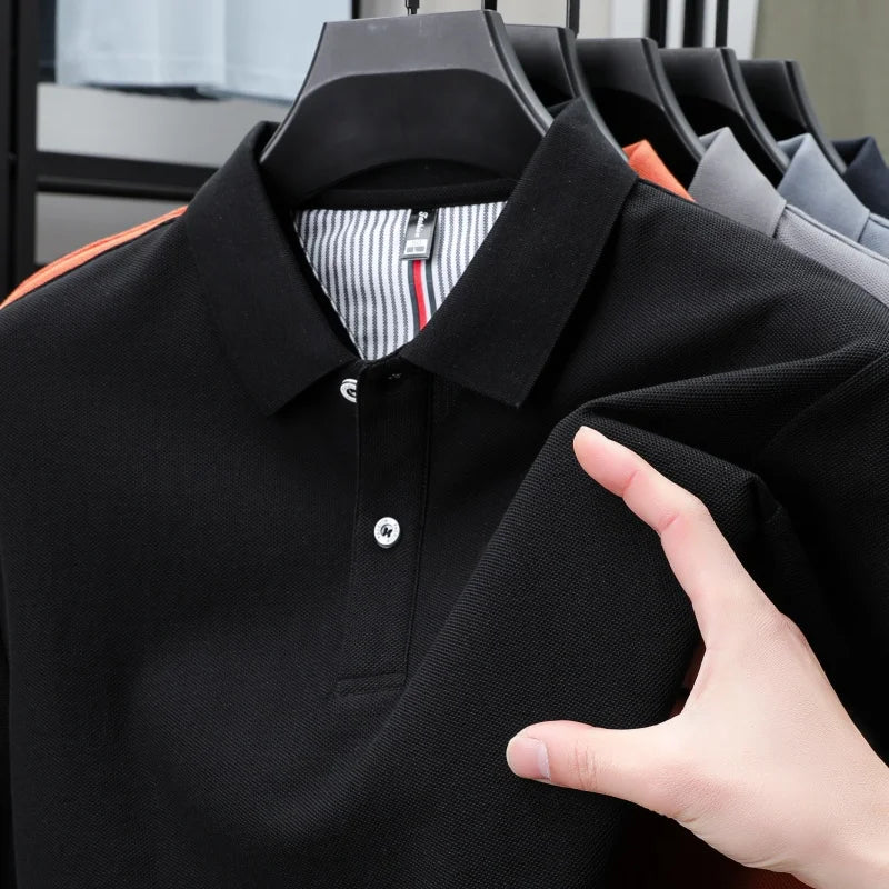 camisa polo masculina preto