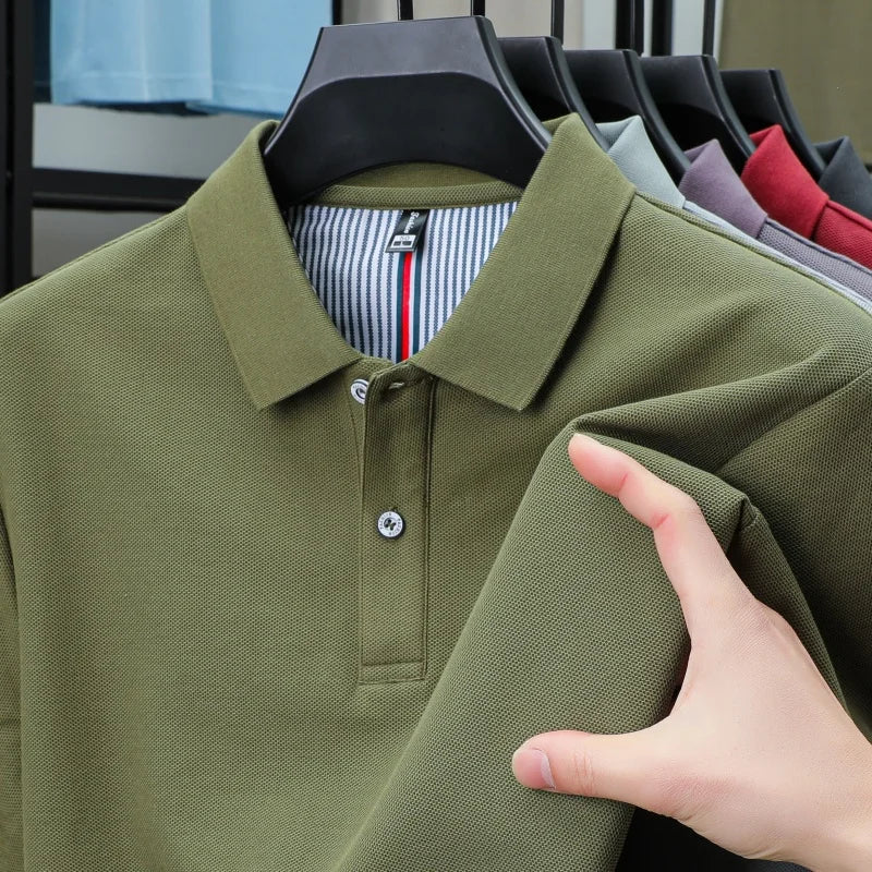 camisa polo masculina verde militar1