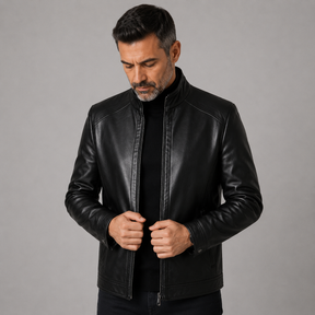 Jaqueta Masculina de Couro Kent