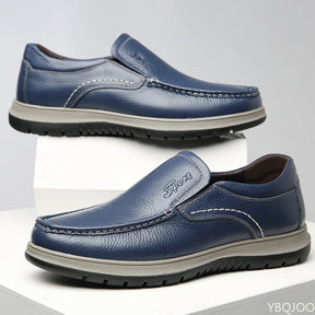 sapato couro genuino azul caixa