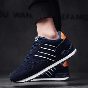 tenis santore masculino azul detalhes