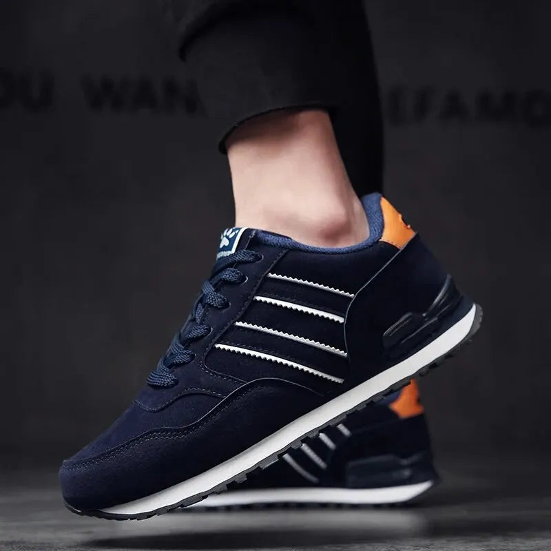 tenis santore masculino azul detalhes