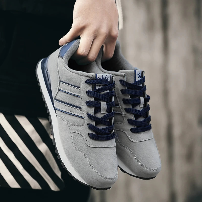 tenis santore masculino cinza detalhes2