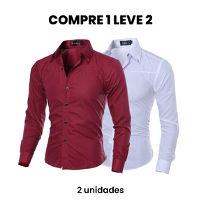 Camisa Social Masculina Merlani (Compre 1 Leve 2)