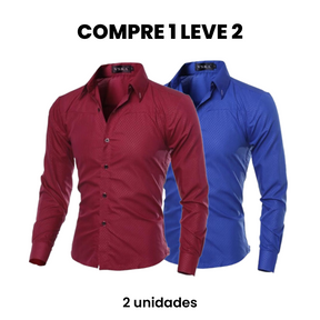 Camisa Social Masculina Merlani (Compre 1 Leve 2)